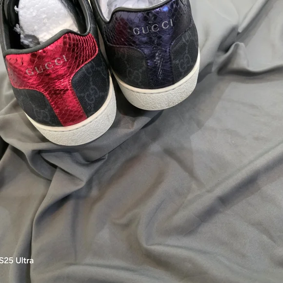 Gucci Black and Red Sneakers